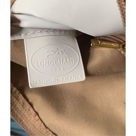 LONGCHAMP Le Pliage Nylon Desert Tan HOBO SHOULDER BAG PURSE - Picture 6 of 12